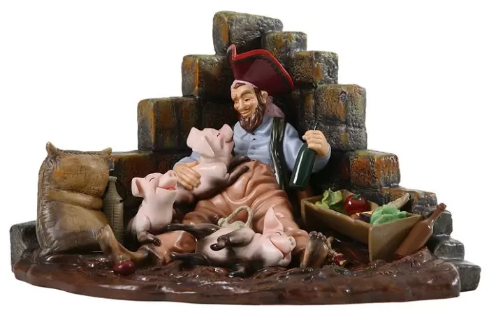 Walt Disney Classic Collection WDCC - Pirate with Pigs Drink Up me Earties