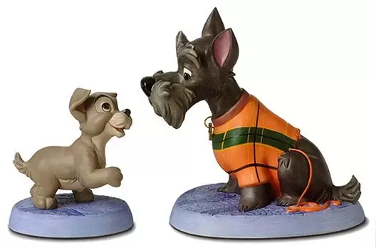 Walt Disney Classic Collection WDCC - Scamp and Jock Persistent Pup & Patient Pal