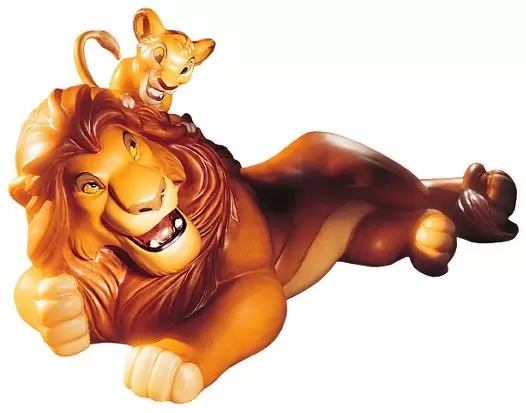 Walt Disney Classic Collection WDCC - Simba And Mufasa Pals Forever