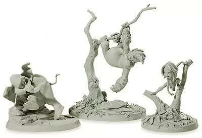 Walt Disney Classic Collection WDCC - Tantor, Terk and Tarzan Maquettes