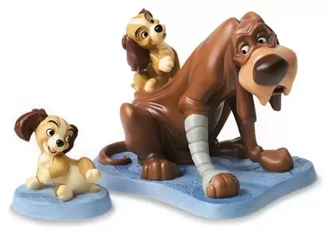 Walt Disney Classic Collection WDCC - Trust and Puppy Old Dog, New Tricks & Playful Pup