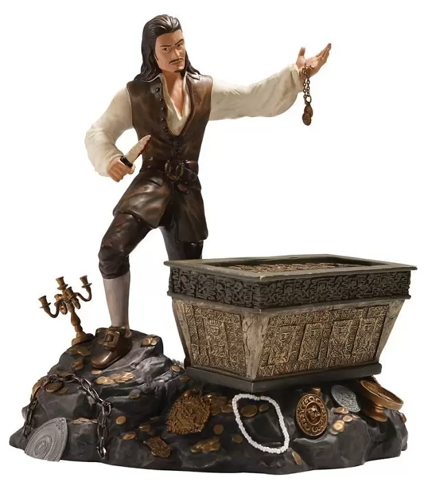 Walt Disney Classic Collection WDCC - Will Turner and treasure Chest Bloodstained Bravado