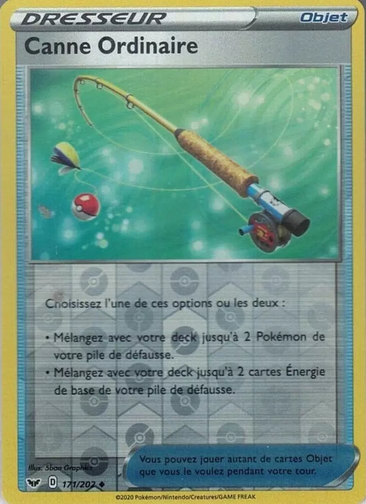 Épée et Bouclier - Canne Ordinaire Reverse