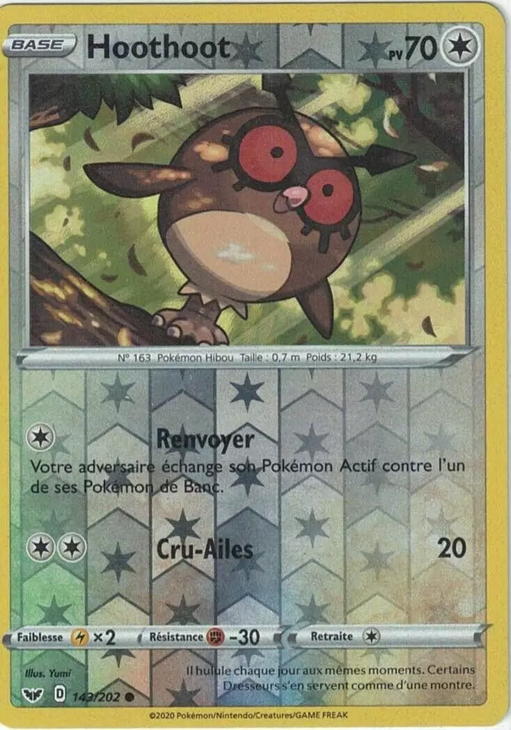 Épée et Bouclier - Hoothoot Reverse