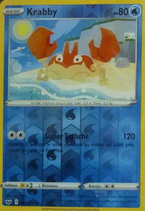 Épée et Bouclier - Krabby Reverse