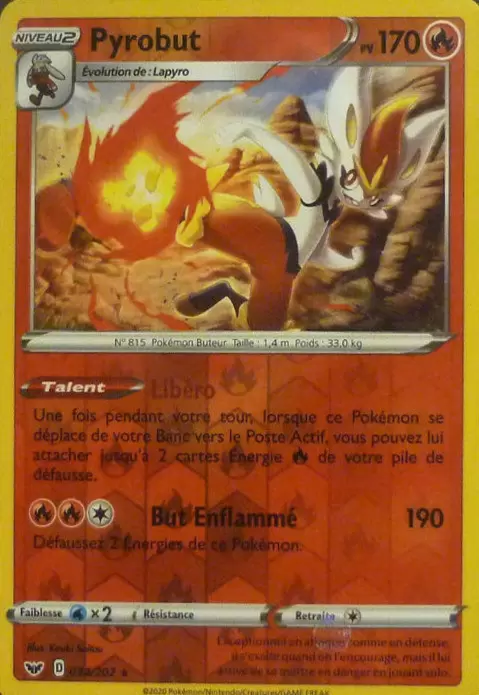 Épée et Bouclier - Pyrobut Reverse