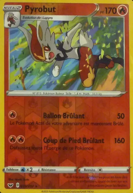Épée et Bouclier - Pyrobut Reverse