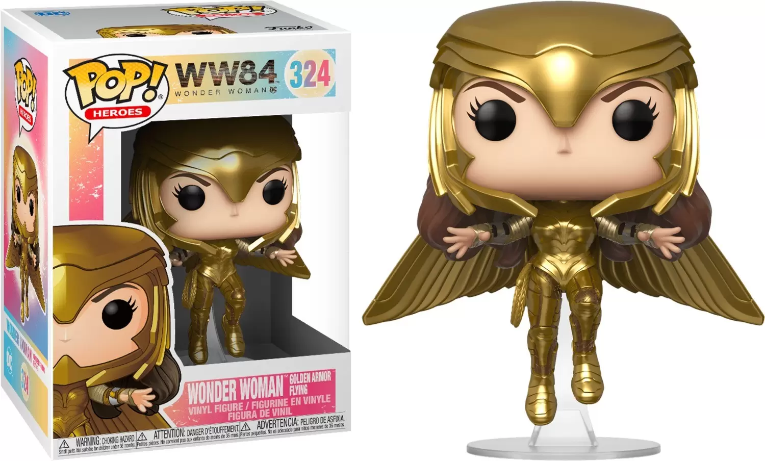POP! Heroes - Wonder Woman 1984 - Wonder Woman Golden Armor Flying