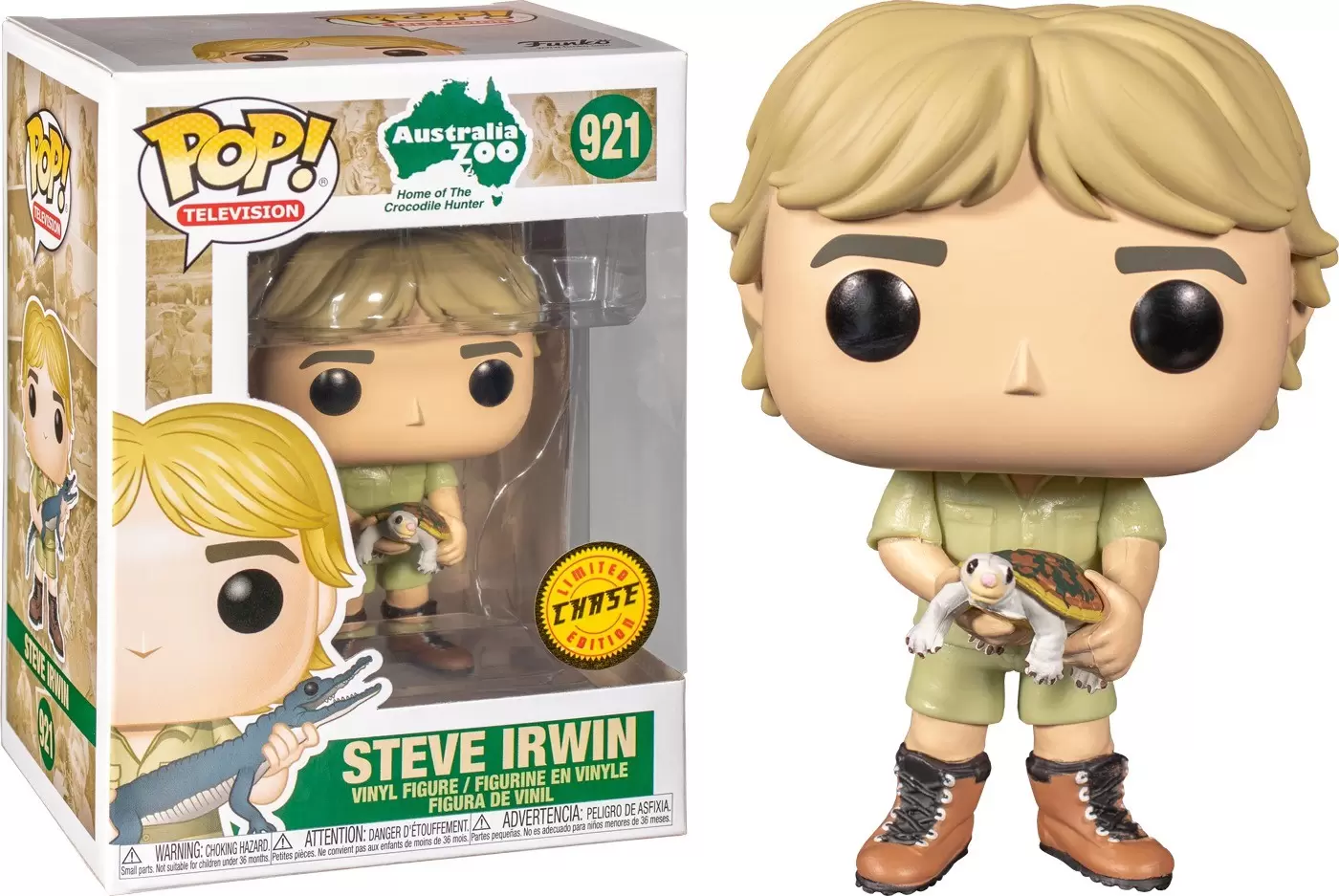 POP! Television - Crocodile Hunter - Steve Irwin with Turtle - Chase