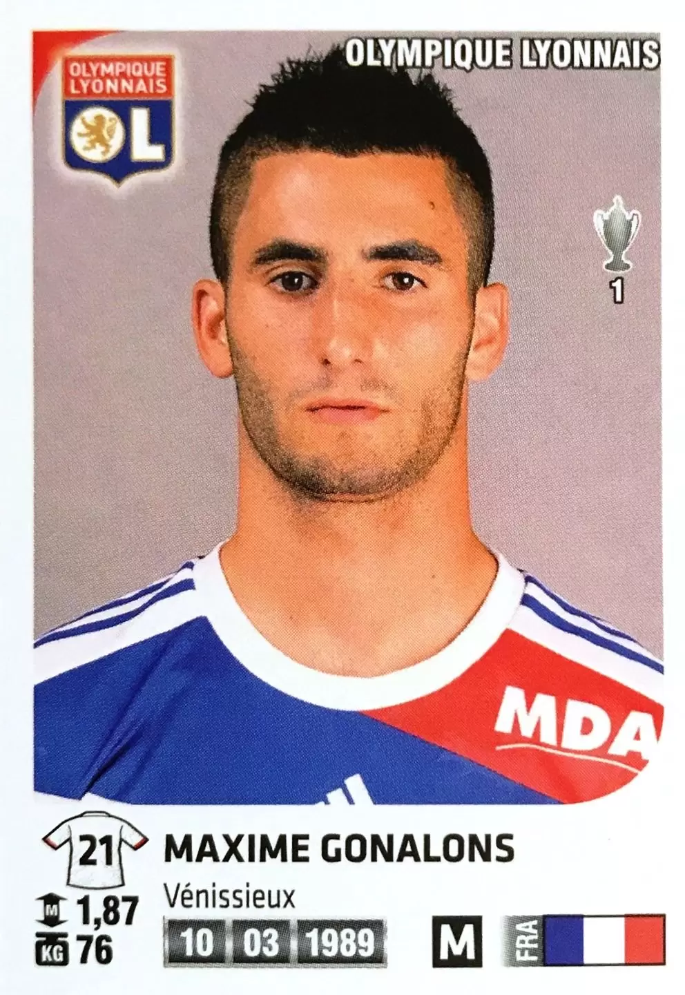 Foot 2012-13 (France) - Maxime Gonalons - Olympique Lyonnais