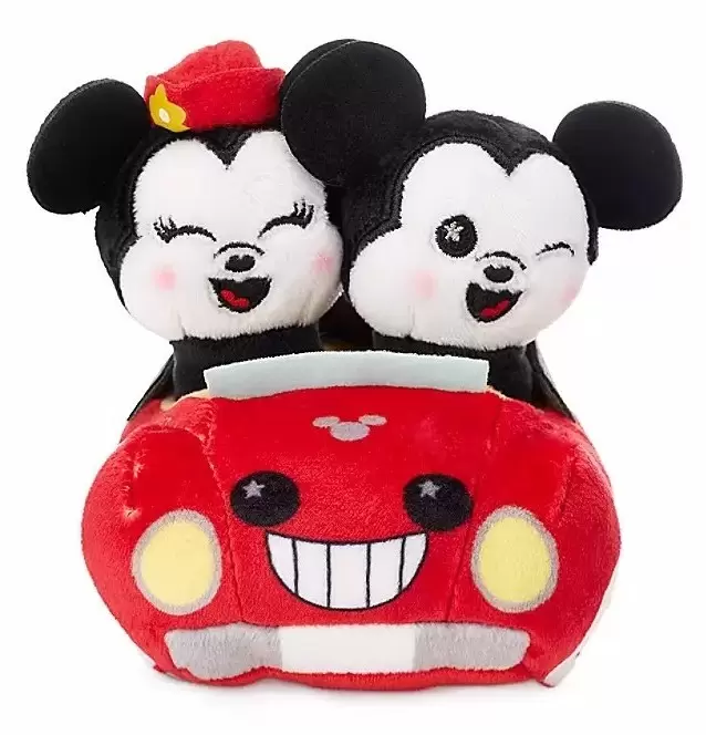 Wishables - Mickey et Minnie en voiture rouge