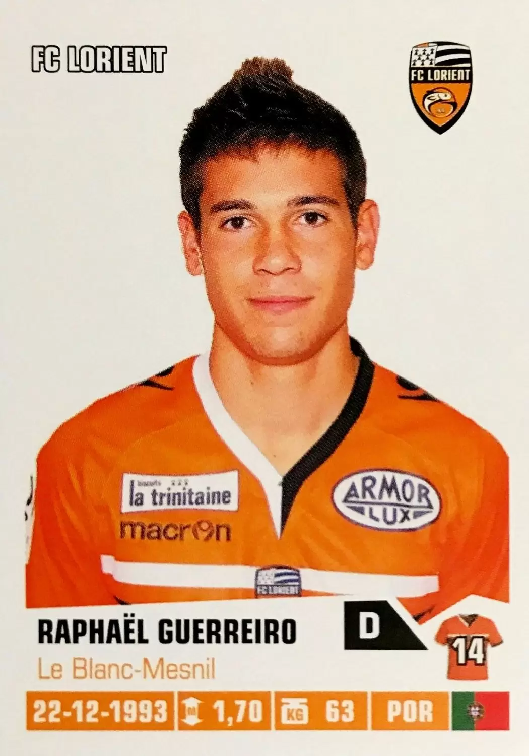Foot 2013-2014 - Raphael Guerreiro - FC Lorient