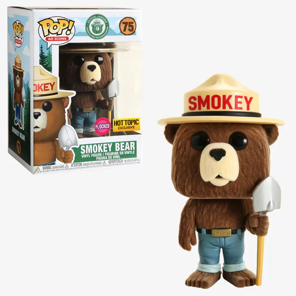 POP! Ad Icons - Smokey Bear Flocked