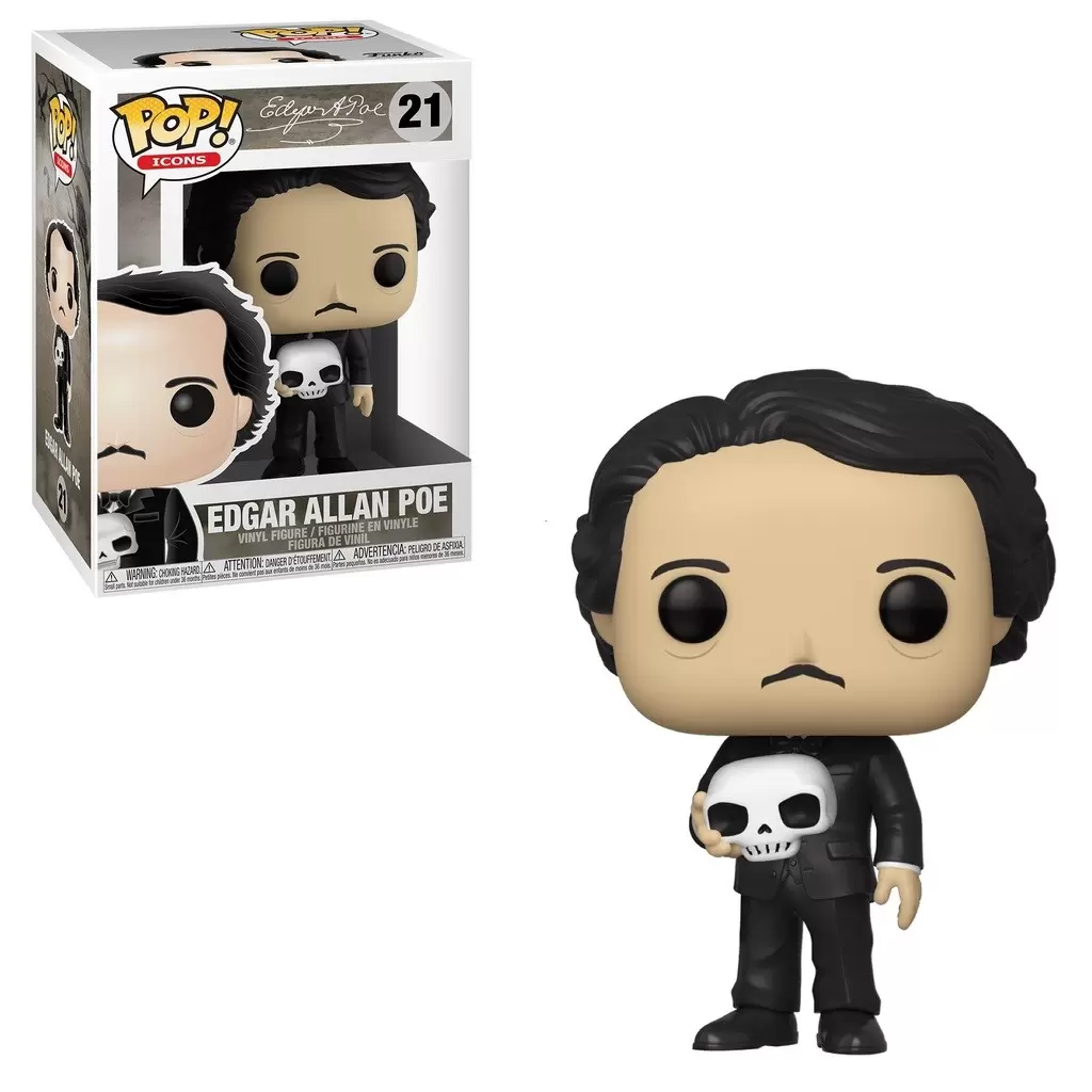 POP! Icons - Edgar Allan Poe with Skull