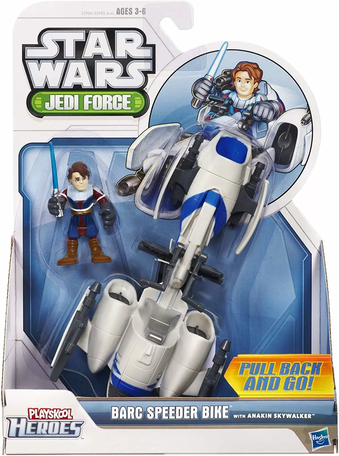 Playskool Heroes - Jedi Force - Barc Speeder Bike (with Anakin Skywalker)