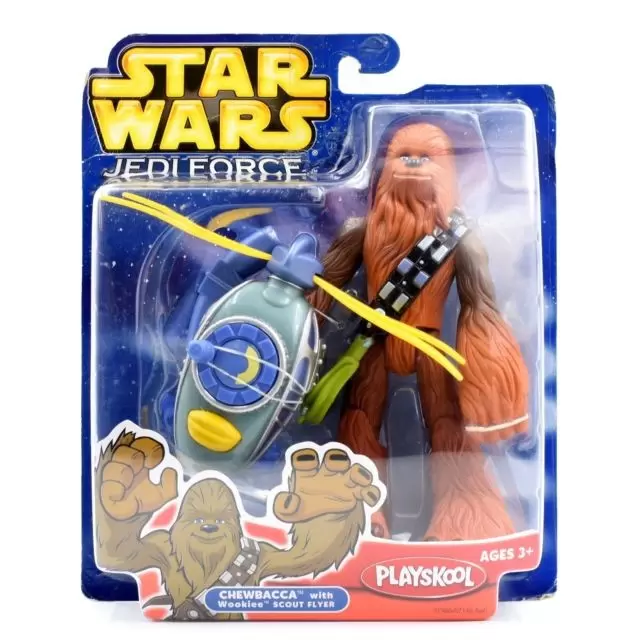 Playskool Heroes - Jedi Force - Chewbacca (with Wookie Scout Flyer)