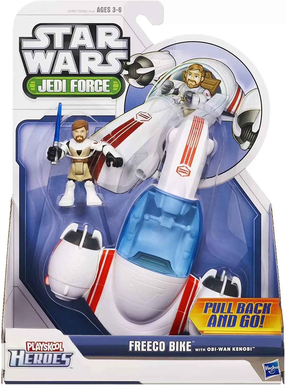 Playskool Heroes - Jedi Force - Freeco Bike (with Obi-Wan Kenobi)