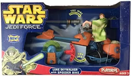 Playskool Heroes - Jedi Force - Luke Skywalker (with Speeder Bike)