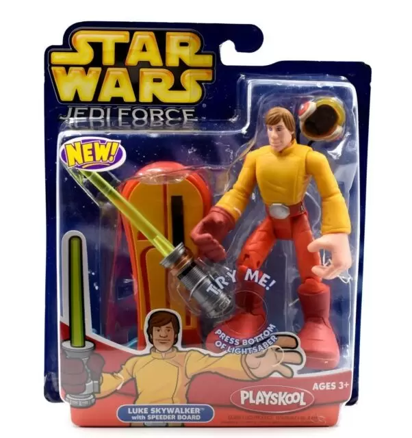 Playskool Heroes - Jedi Force - Luke Skywalker (with Speeder Board)