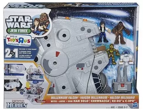 Playskool Heroes - Jedi Force - Millennium Falcon (with Han Solo / Chewbacca / R2-D2 / C-3PO)
