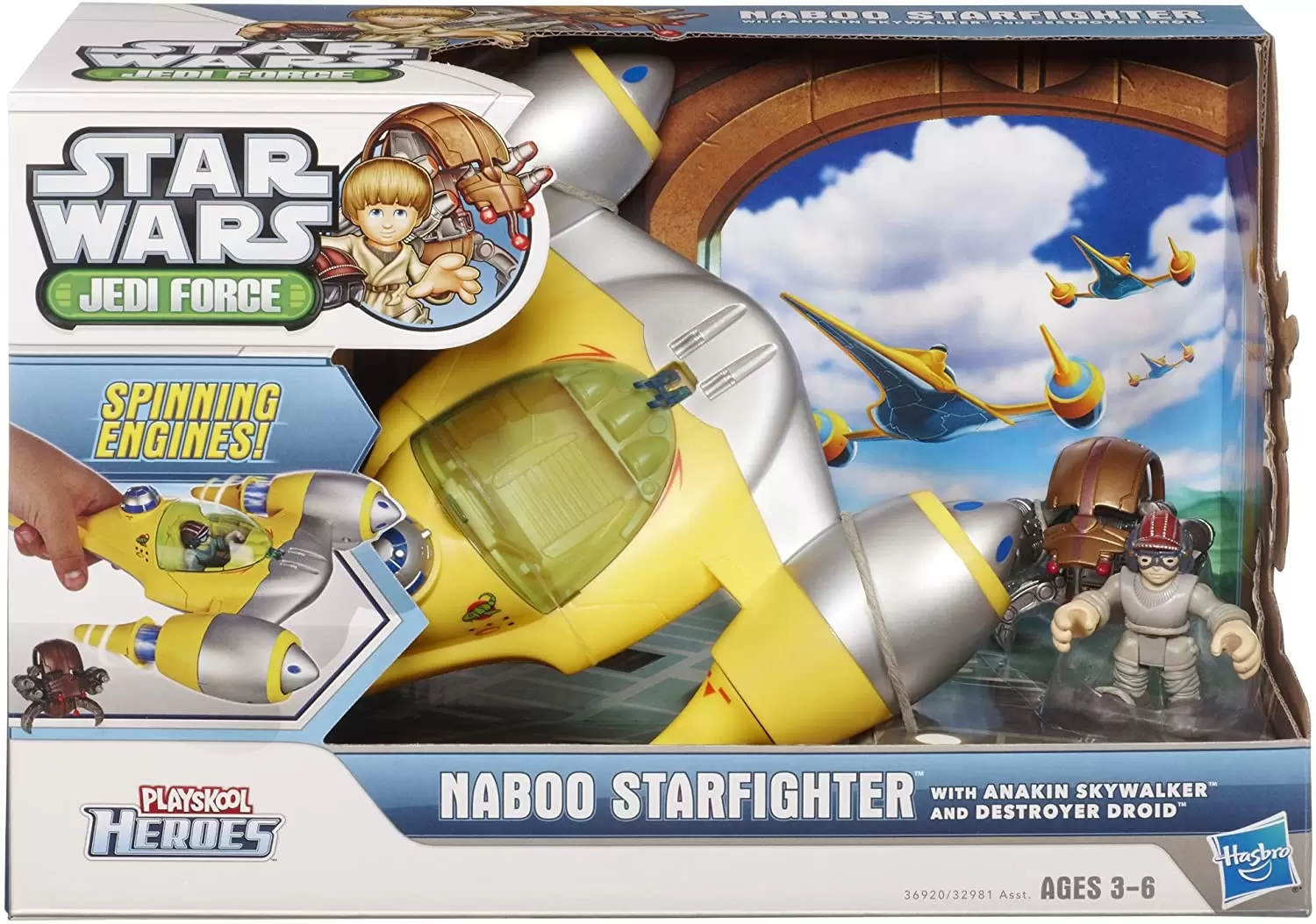 Hasbro Star Wars Fighter Pods Micro Hero Anakin Skywalker Young Jedi Modell K29 