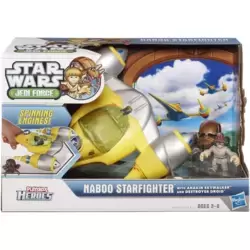 Naboo Starfighter with Anakin Skywalker and Destroyer Droid