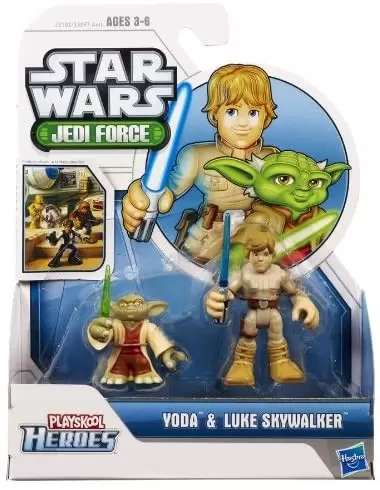 Playskool Heroes - Jedi Force - Yoda / Luke Skywalker