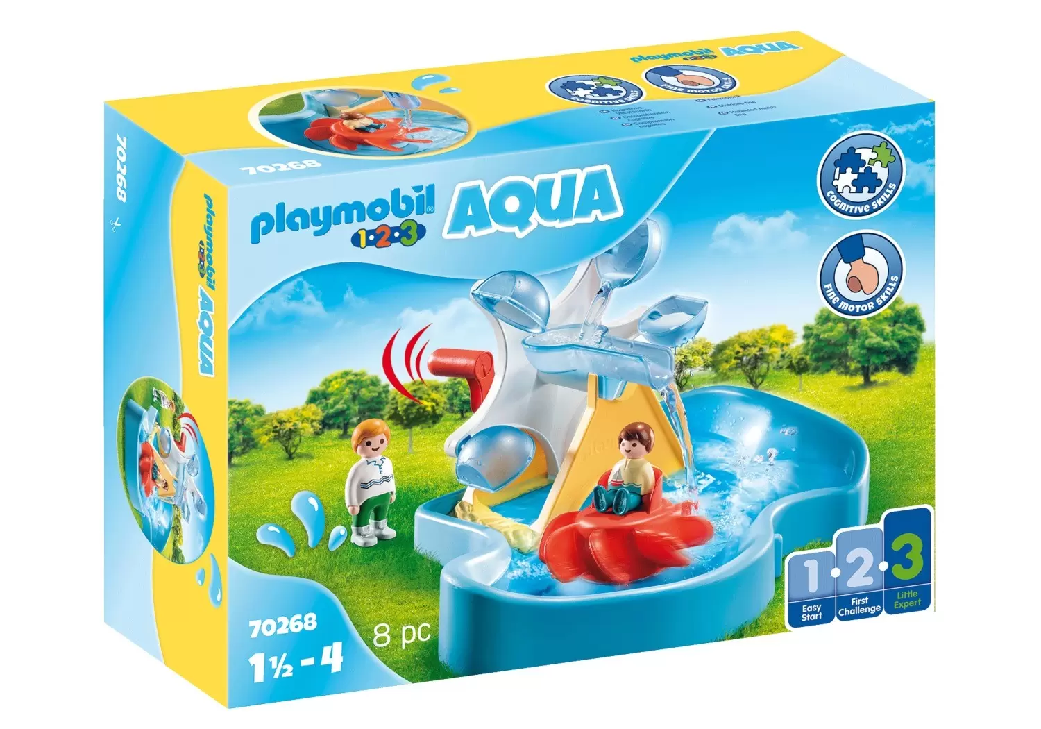 Playmobil 1.2.3 - AQUA - Water Wheel with Carousel