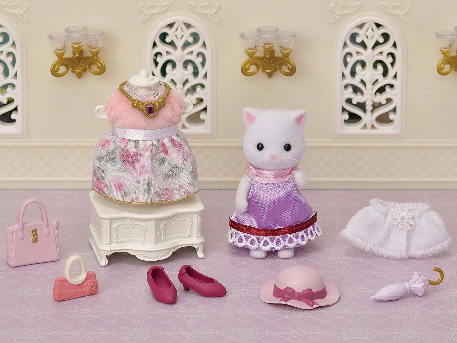 Sylvanian Families (Europe) - La Valisette de Mode et grande Soeur Chat Persan