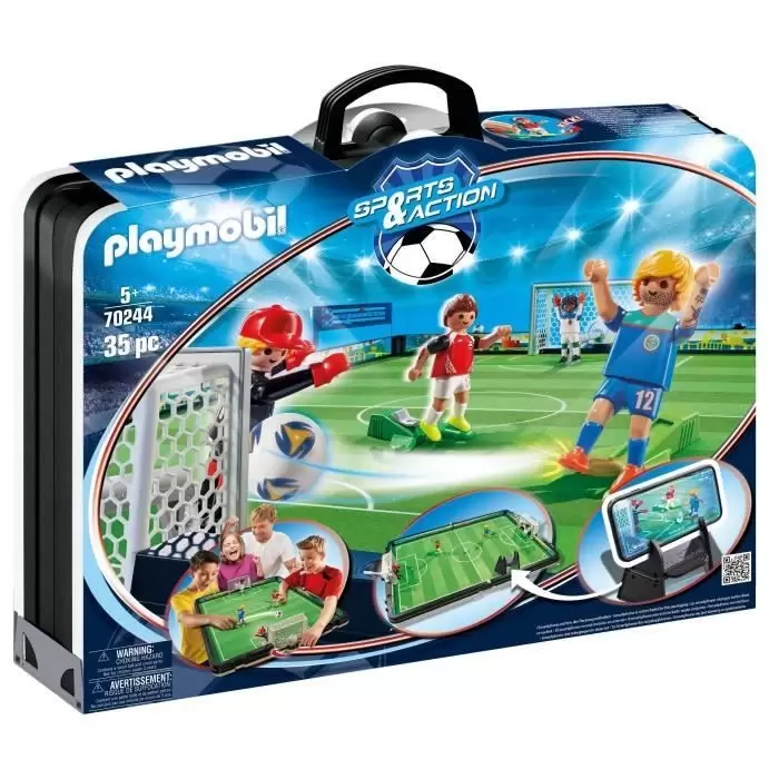 Playmobil Football - Grand terrain de football transportable