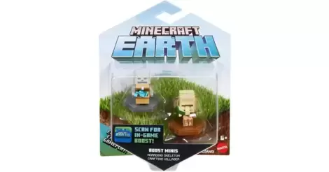Minecraft Earth Boost Minis Hoarding Skeleton Crafting Villager New 