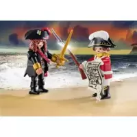 Duo Pirate Captain & Redcoat