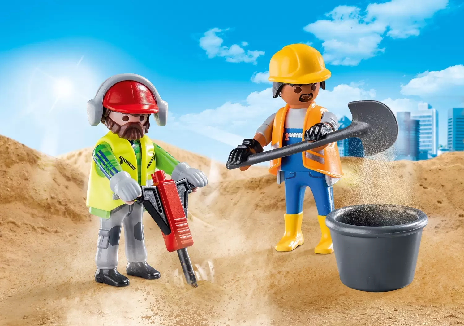 Playmobil Chantier - Duo ouvriers de chantier