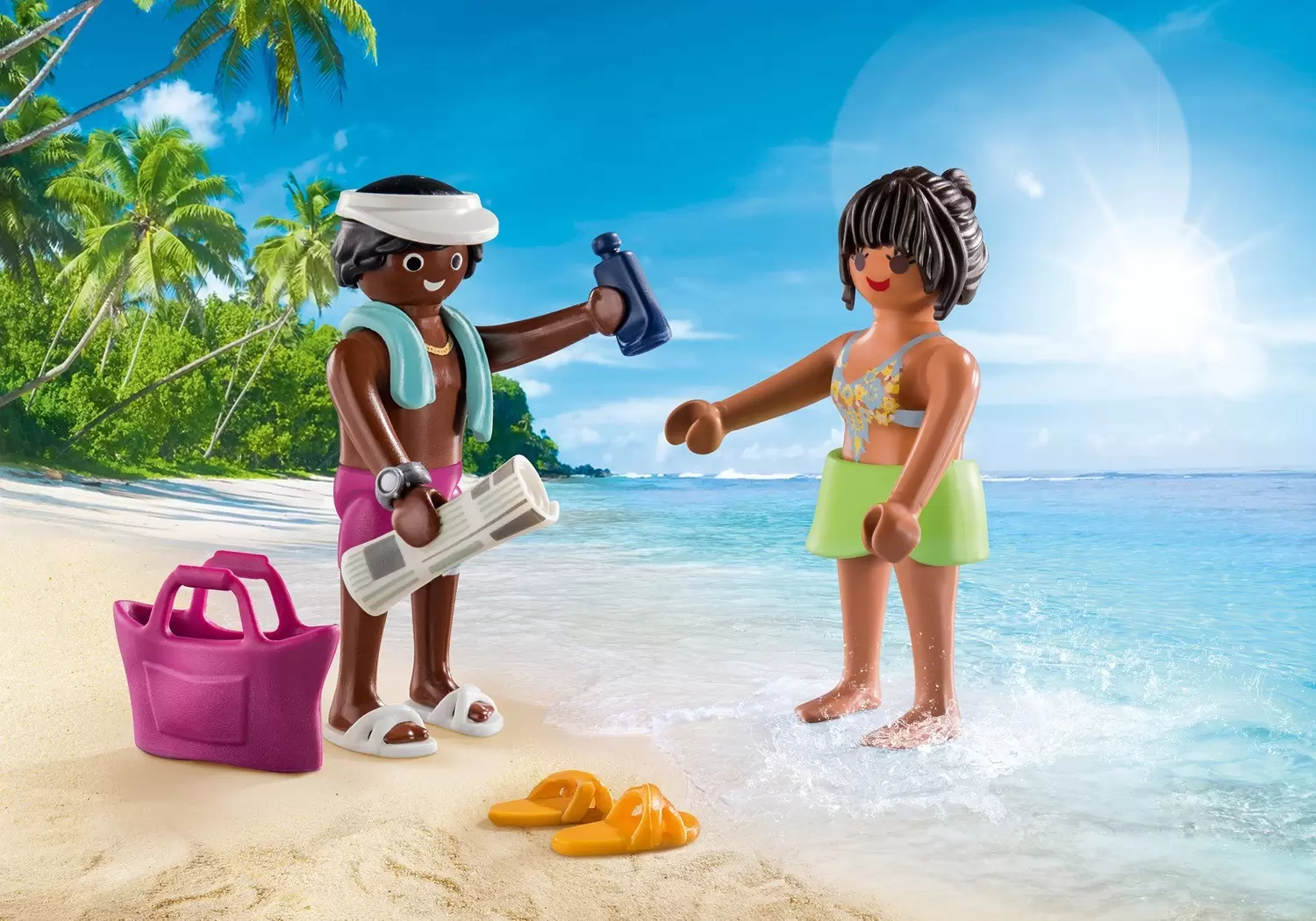Playmobil en vacances - Duo couple de vacanciers