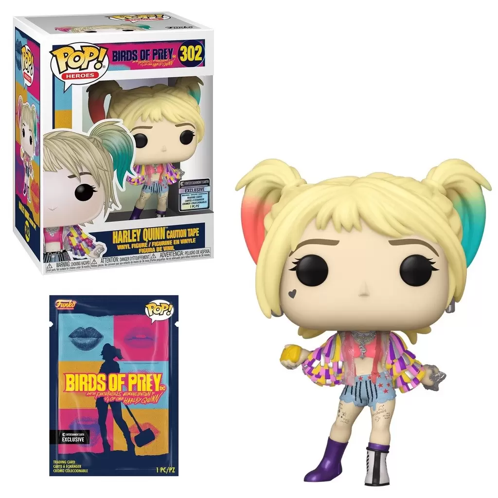 POP! Heroes - Birds of Prey - Harley Quinn Caution Tape Jacket Collectible Card