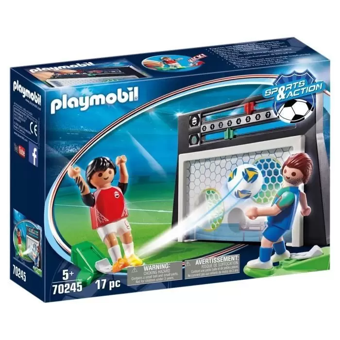 Playmobil Football - Cage avec tirs aux buts