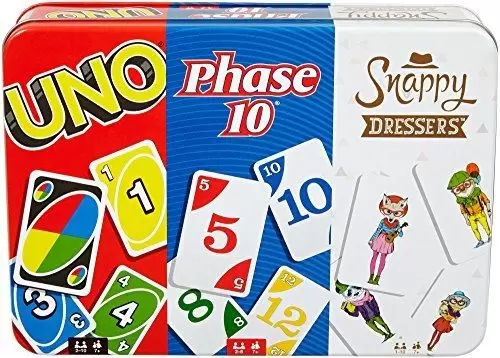 UNO - Coffret UNO + Phase 10 + Snappy Dressers