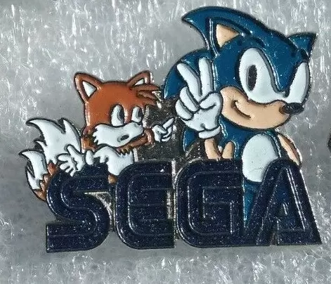Sonic the Hedgehog Pins - Sonic & Tails - Logo Sega