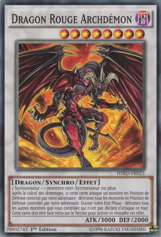 Riders à Grande Vitesse HSRD - Dragon Rouge Archdémon