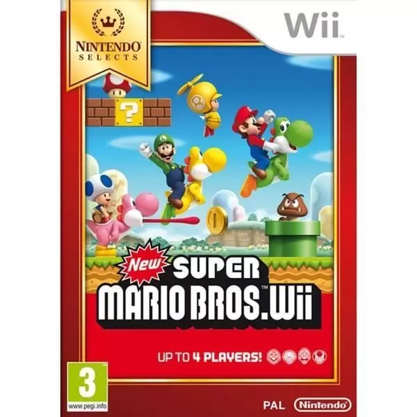 Nintendo Wii Games - New Super Mario Bros Wii (Nintendo SELECTS)