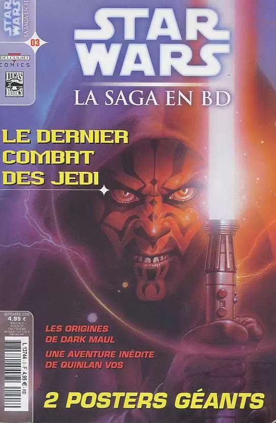 Star Wars : La saga en BD - Le dernier combat des Jedi - Les origines de Dark Maul - Une aventure inédite de Quinlan Vos