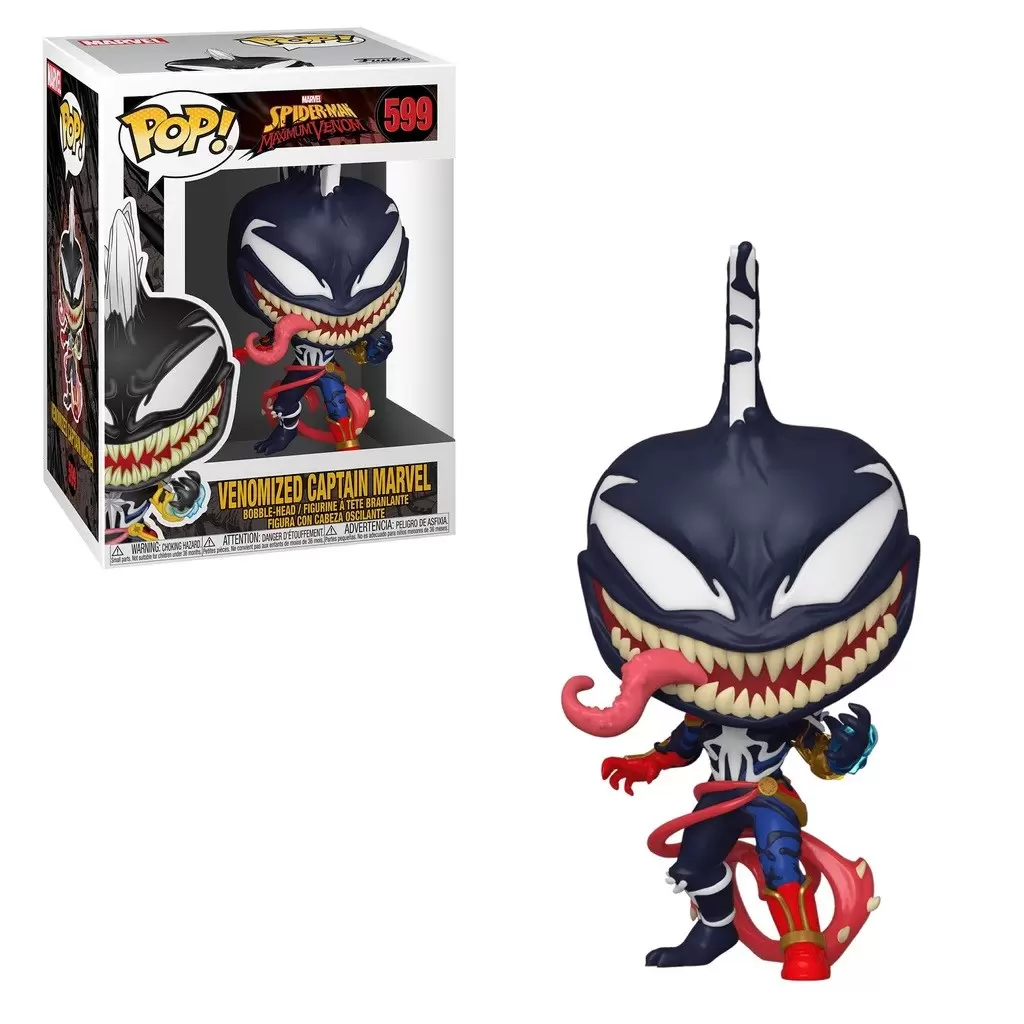 Venomized Captain Marvel Vinyl Figure Marvel Spider-Man Maximum Venom Pop 