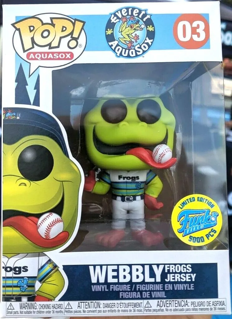Pop! MLB - Mascots - Aquasox - Webbly Frogs Jersey