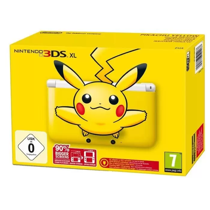 Nintendo 3DS Stuff - 3DS XL Yellow Pikachu - Limited Edition