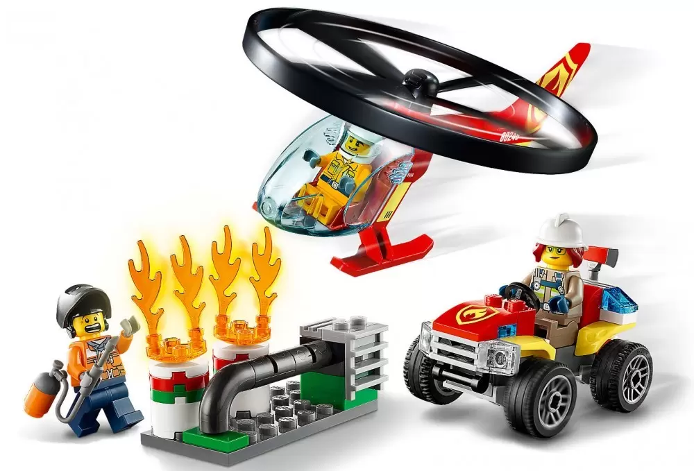 LEGO CITY - L\'intervention de l\'hélicoptère des pompiers
