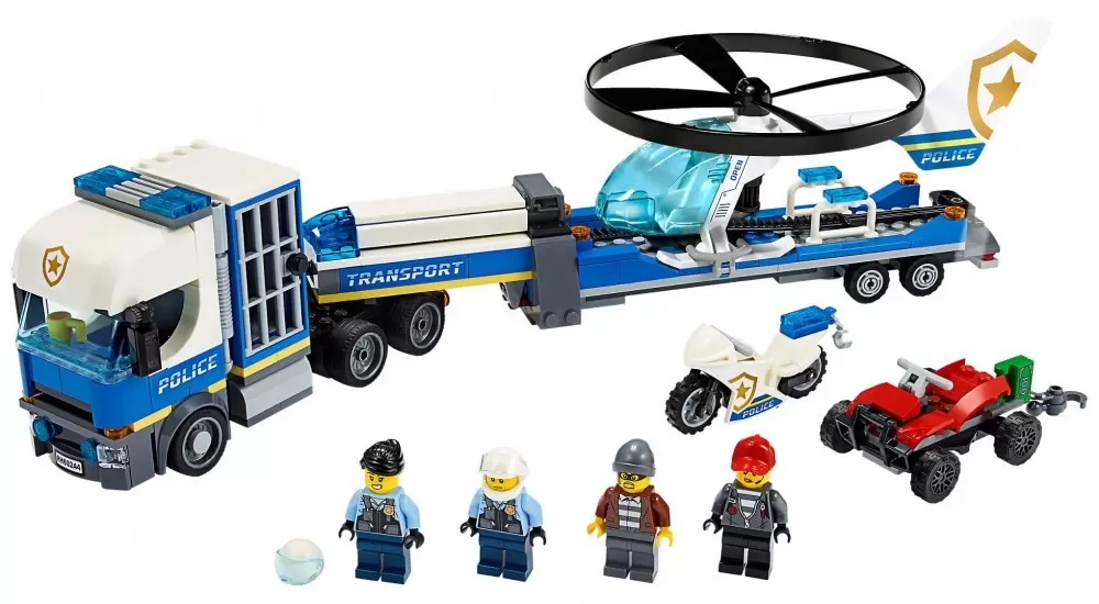 LEGO CITY - Le transport de l\'hélicoptère de la police