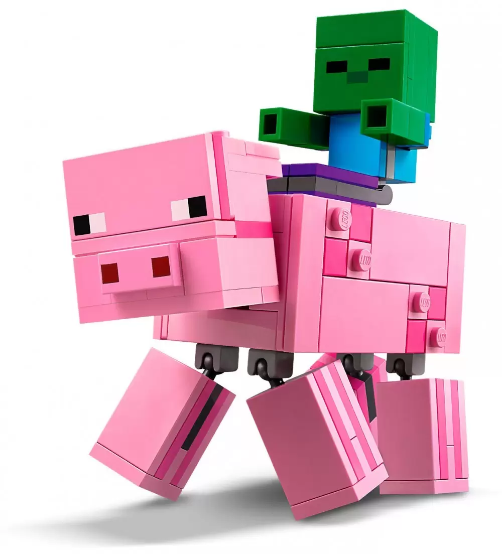 LEGO Minecraft - BigFig Pig with Baby Zombie