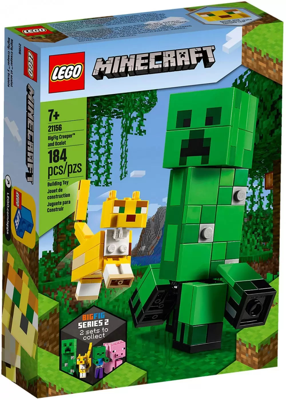 LEGO Minecraft - Bigfigurine Creeper et ocelot