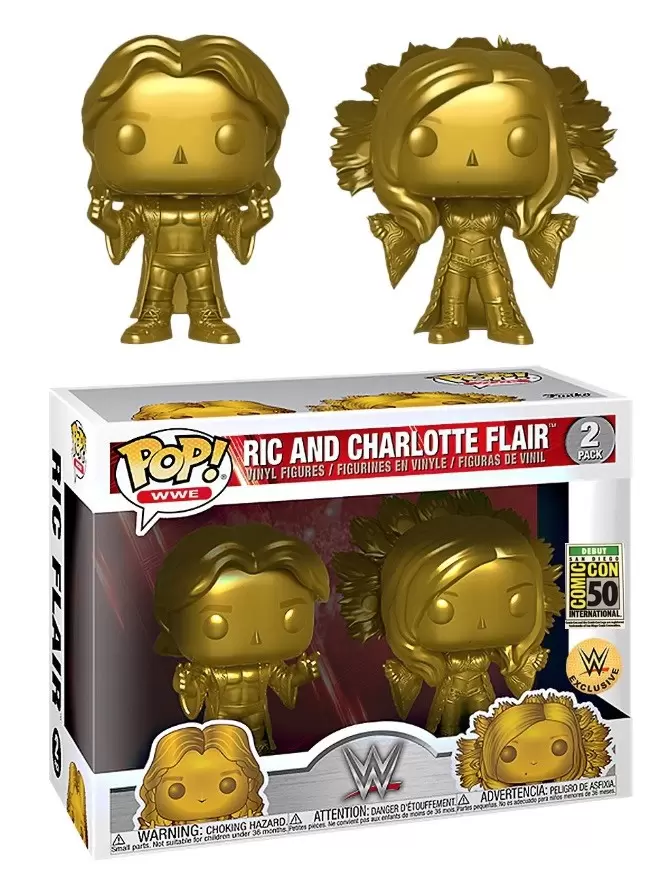 POP! WWE - Ric & Charlotte Flair Gold 2 Pack