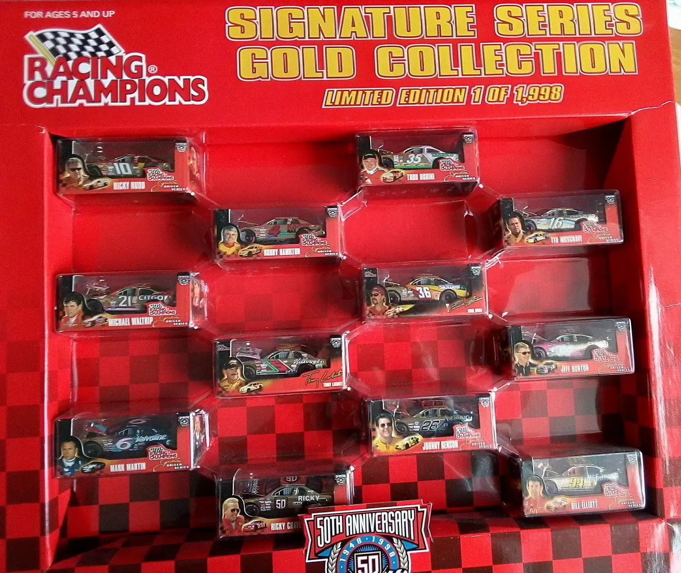 Racing Champions Nascar 1/64 Stock Car - Signature séries gold collection